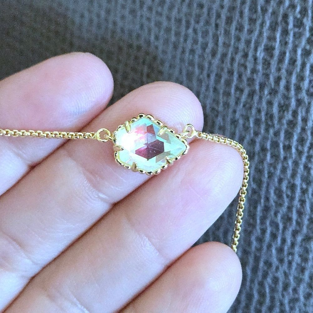 Kendra Scott "Tess" Dichroic Glass🪟 Pendant Necklace - NWT - Picture 15 of 16